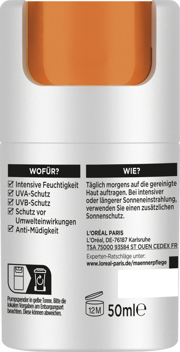 Bild 4 von L’Oréal Paris men expert Hydra Energy 24h Anti-Müdigkeit Feuchtigkeitspflege LSF15