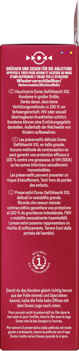 Bild 3 von Durex Gefühlsecht XXL Kondome