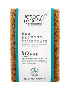 Groovy Goods Öko-Schwamm mit Scheuerfläche