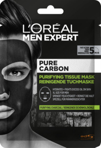 L’Oréal Paris men expert Pure Carbon Reinigende Tuchmaske