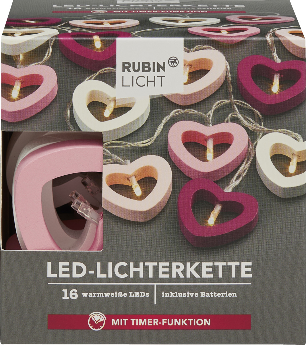 Bild 1 von Rubin Licht LED-Lichterkette Herzen