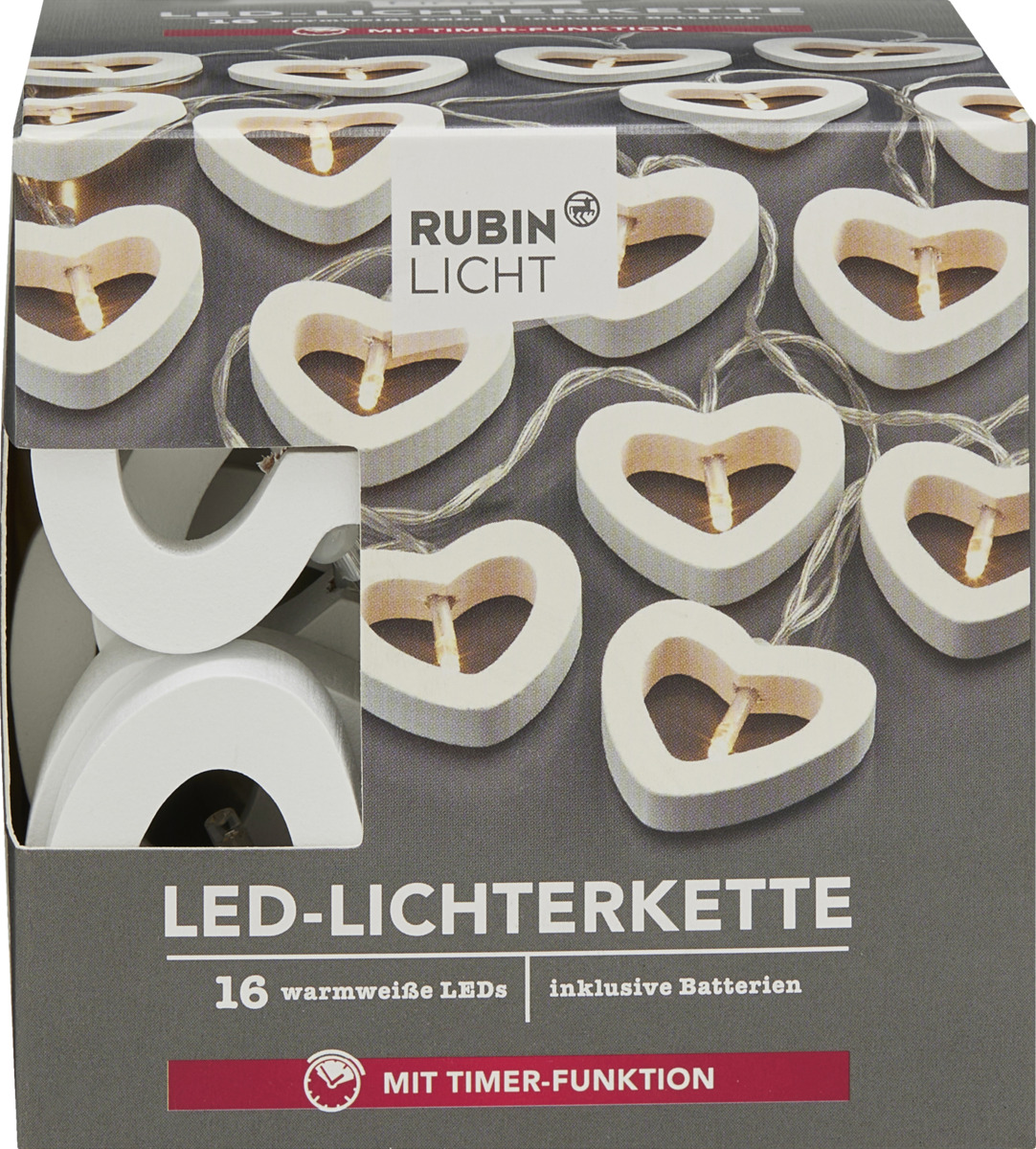 Bild 3 von Rubin Licht LED-Lichterkette Herzen