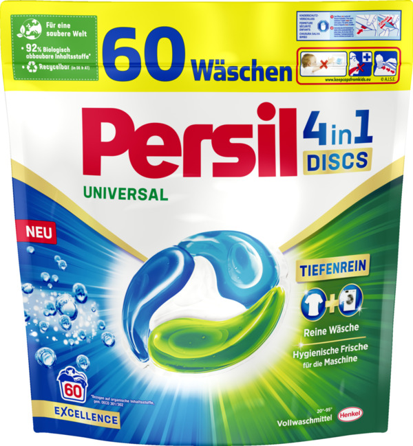 Bild 1 von Persil Universal 4in1 Discs Vollwaschmittel 60 WL