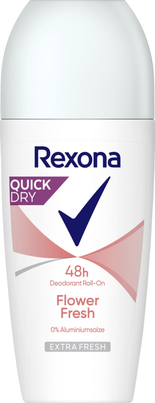 Bild 1 von Rexona Deo Roll-On Flower Fresh 0% Aluminiumsalze