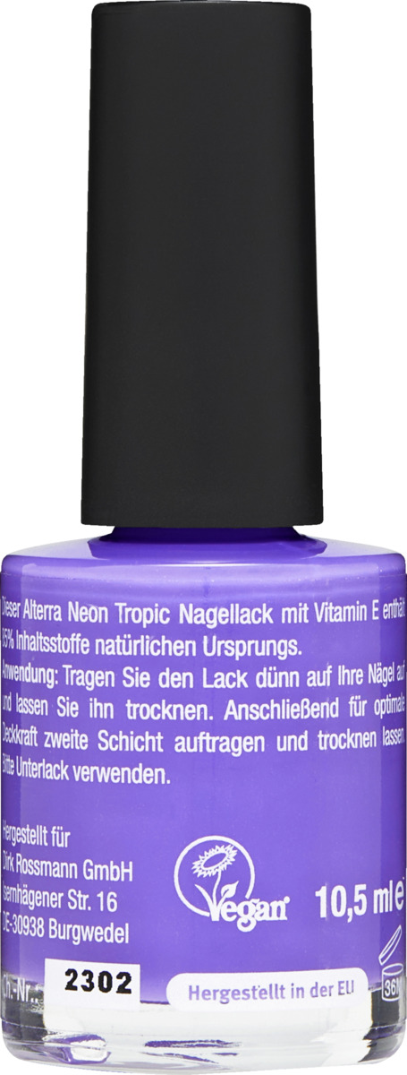 Bild 2 von Alterra NATURKOSMETIK Neon Tropic Nagellack 04 Violett