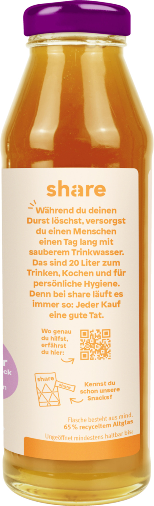 Bild 2 von share Bio Sirup Orange-Maracuja