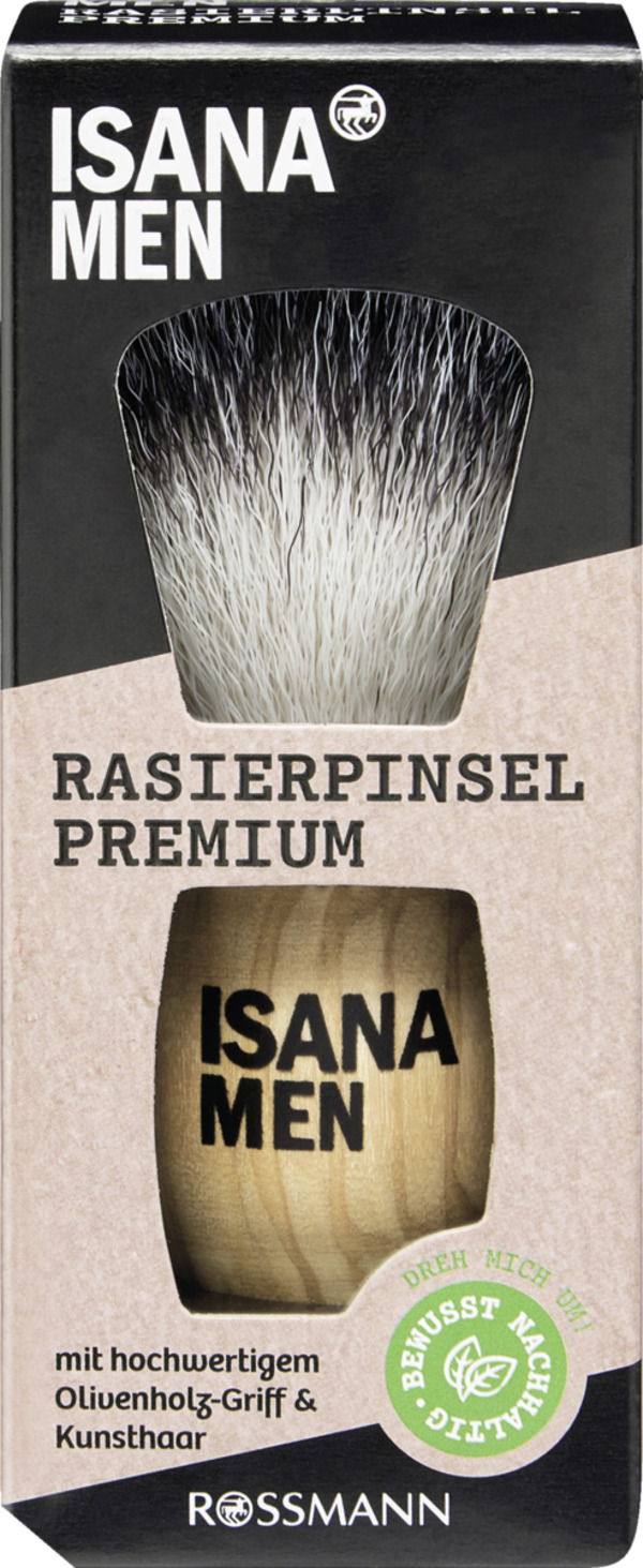 Bild 1 von ISANA Rasierpinsel Premium mit Holzgriff