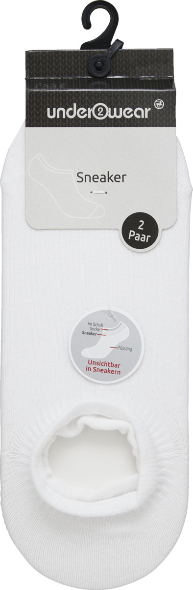 Bild 1 von under2wear 2er-Pack Sneaker weiß 39/42
