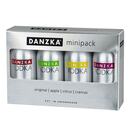 Bild 1 von Danzka Vodka Minipack 40,0 % vol 0,05 Liter, 4er Pack - Inhalt: 3 Flaschen