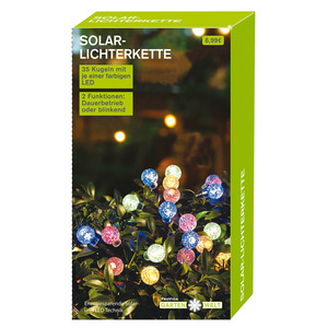 KODi season Solarlichterkette Kugel 5,5 Meter 35 LEDs