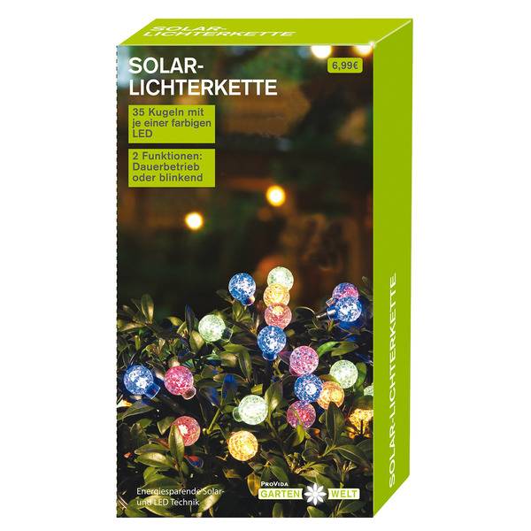 Bild 1 von KODi season Solarlichterkette Kugel 5,5 Meter 35 LEDs