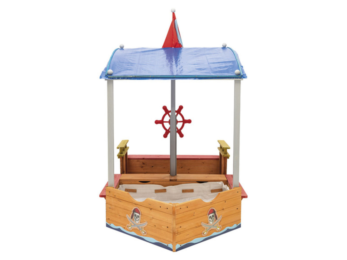 Bild 3 von Playtive Sandkasten Piratenschiff, mit Stauraum