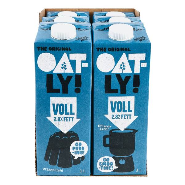 Bild 1 von Oatly Haferdrink Voll 2,8 % 1 Liter, 6er Pack