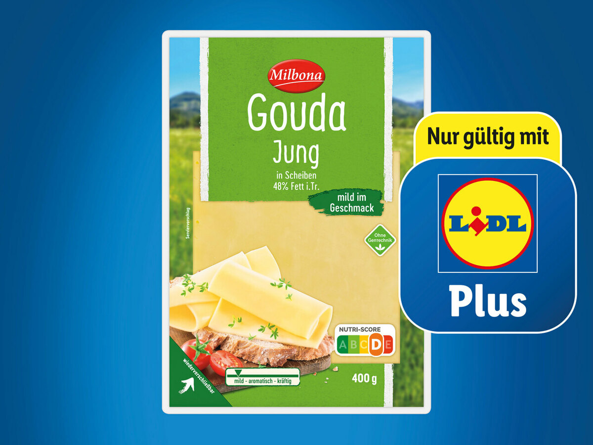 Milbona Gouda Jung, In Scheiben Von Lidl Ansehen!