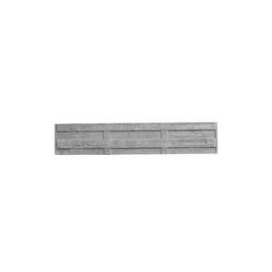 Beckers Betonzaun Betonzaunplatte 'Standard Elegant' 200 x 38,5 x 3,5 cm grau