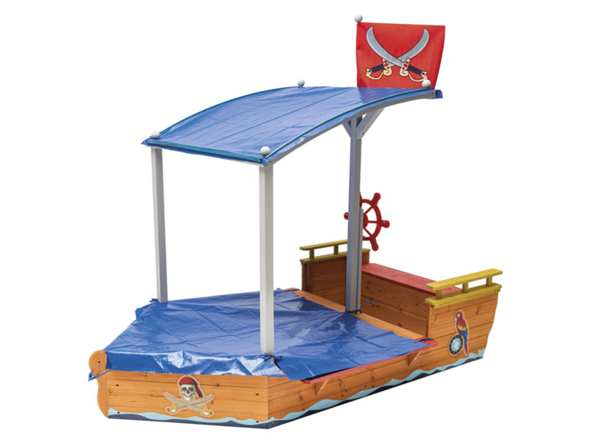 Bild 2 von Playtive Sandkasten Piratenschiff, mit Stauraum
