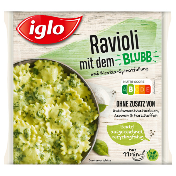 Bild 1 von Iglo Ravioli mit Blubb Ricotta-Spinatfüllung 450g