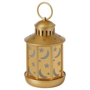 SOMMARLÅNKE LED decorative table lamp, lantern outdoor/battery operated  beige, 11 - IKEA
