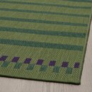 Bild 3 von KORSNING  Teppich flach gewebt, drinnen/drau, grün lila/gestreift