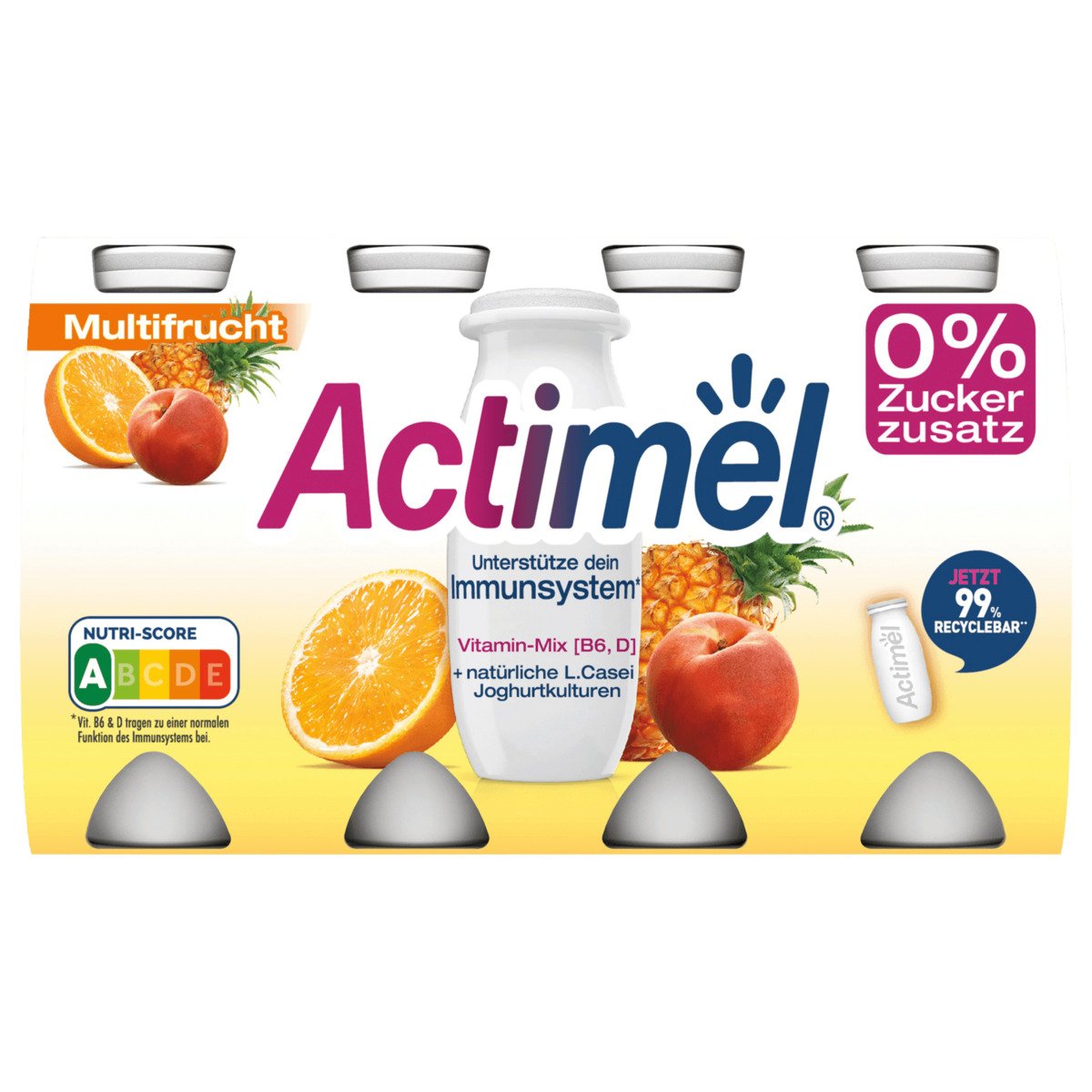 Danone Actimel Multifrucht 0% 8x100g Von REWE Ansehen!