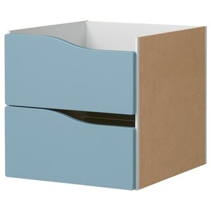 KALLAX  Einsatz mit 2 Schubladen, blau