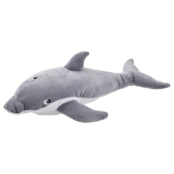 Bild 1 von BLÅVINGAD  Stoffspielzeug, Delfin/grau