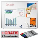 Bild 1 von AKTION: Legamaster Whiteboard PREMIUM PLUS 90,0 x 60,0 cm weiß emaillierter Stahl + GRATIS 4 Boardmarker TZ 100 farbsortiert