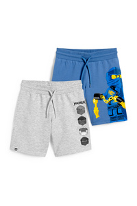 C&A Multipack 2er-Lego Ninjago-Sweatshorts, Blau, Größe: 110