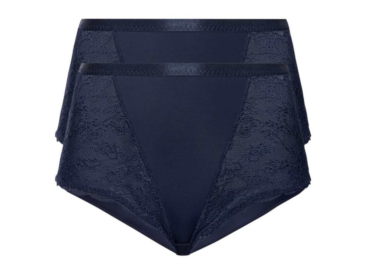 Bild 2 von esmara® Damen Miederslip, 2 Stück, mit eleganter Spitze