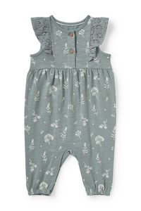 C&A Baby-Jumpsuit-gemustert, Grün, Größe: 56