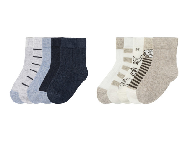 Bild 1 von lupilu® Baby Jungen Socken, 5 Paar, mit Bio-Baumwolle