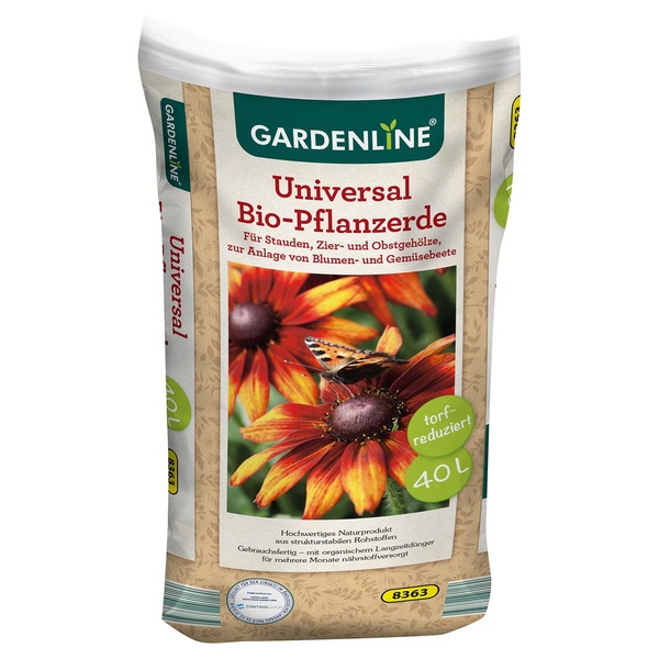 Bild 1 von GARDENLINE Universal Bio-Pflanzerde 40 l