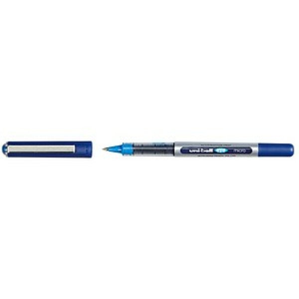 Bild 1 von 12 uni-ball eye micro UB-150 Tintenroller silber 0,2 mm, Schreibfarbe: blau