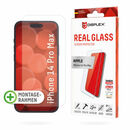 Bild 1 von DISPLEX Panzerglas 2D/ Clear (10H) für Apple iPhone 14 Pro Max, Eco-Montagerahmen, Tempered Glas, kratzer-resistente Glasschutzfolie, hüllenfreundlich