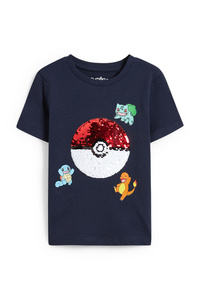 C&A Pokémon-Kurzarmshirt-Glanz-Effekt, Blau, Größe: 110