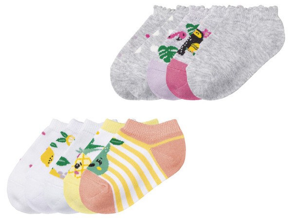 Bild 1 von lupilu® Kleinkinder Mädchen Sneackersocken, 5 Paar, mit Bio-Baumwolle