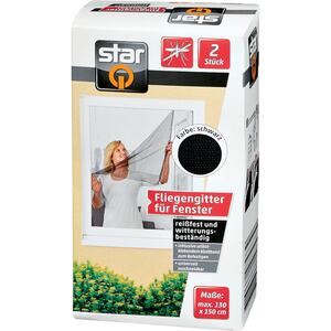 starQ Fliegenschutz für Fenster - schwarz
