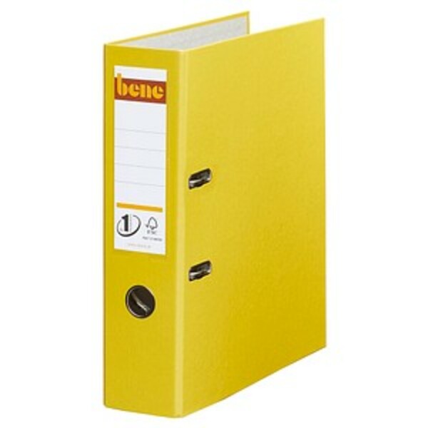 Bild 1 von bene No.1 Power Ordner gelb Kunststoff 8,0 cm DIN A4