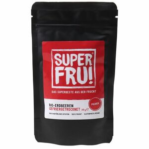 SUPERFRU! BIO Gefriergetrocknetes Erdbeerpulver