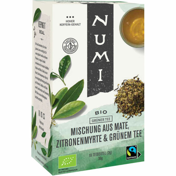Bild 1 von NUMI BIO Grüner Tee mit Mate & Zitronenmyrte