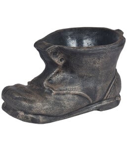 Roto Kunststoff-Pflanztopf Schuh, bronze, ca. B23,5/H38/T23,5 cm