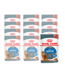 ROYAL CANIN® Nassfutter für Katzen Light Weight Care in Soße, 12 x 85 g