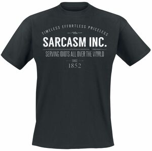 Sprüche Sarcasm Inc. T-Shirt schwarz