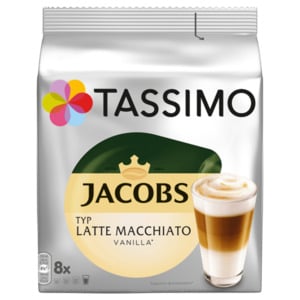 Tassimo Jacobs Latte Macchiato Vanilla 268g, 8 Kapseln