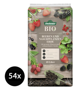 Dehner Bio Beeren und Naschpflanzenerde, 54 x 18 Liter