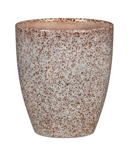 Scheurich Keramik-Übertopf Solido, konisch, hellbraun, ca. Ø12,5 cm