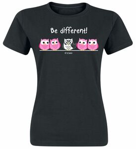 Be Different! Be Different! - Metal T-Shirt schwarz