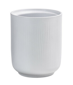 Dehner Keramik-Übertopf Falun, rund, weiß, ca. Ø13 cm