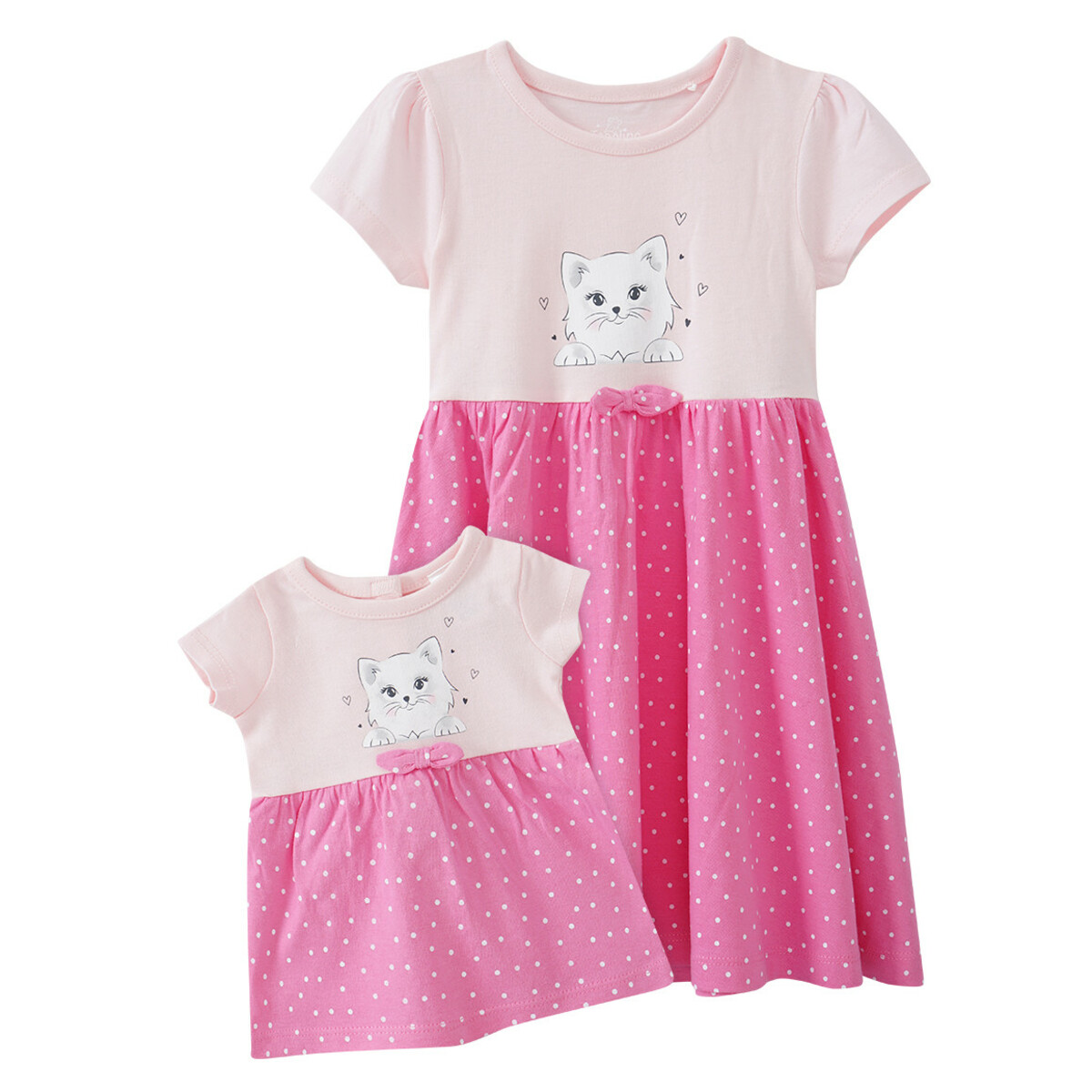 Bild 1 von Mädchen Kleid und Puppenkleid im Set