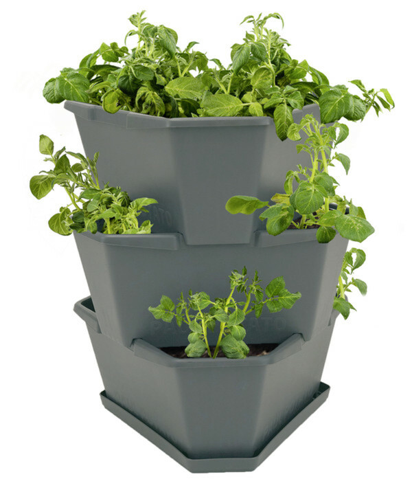 Bild 1 von Gusta Garden Kartoffelturm Paul Potato Starter 3 Etagen, ca. B44/H50/T44 cm